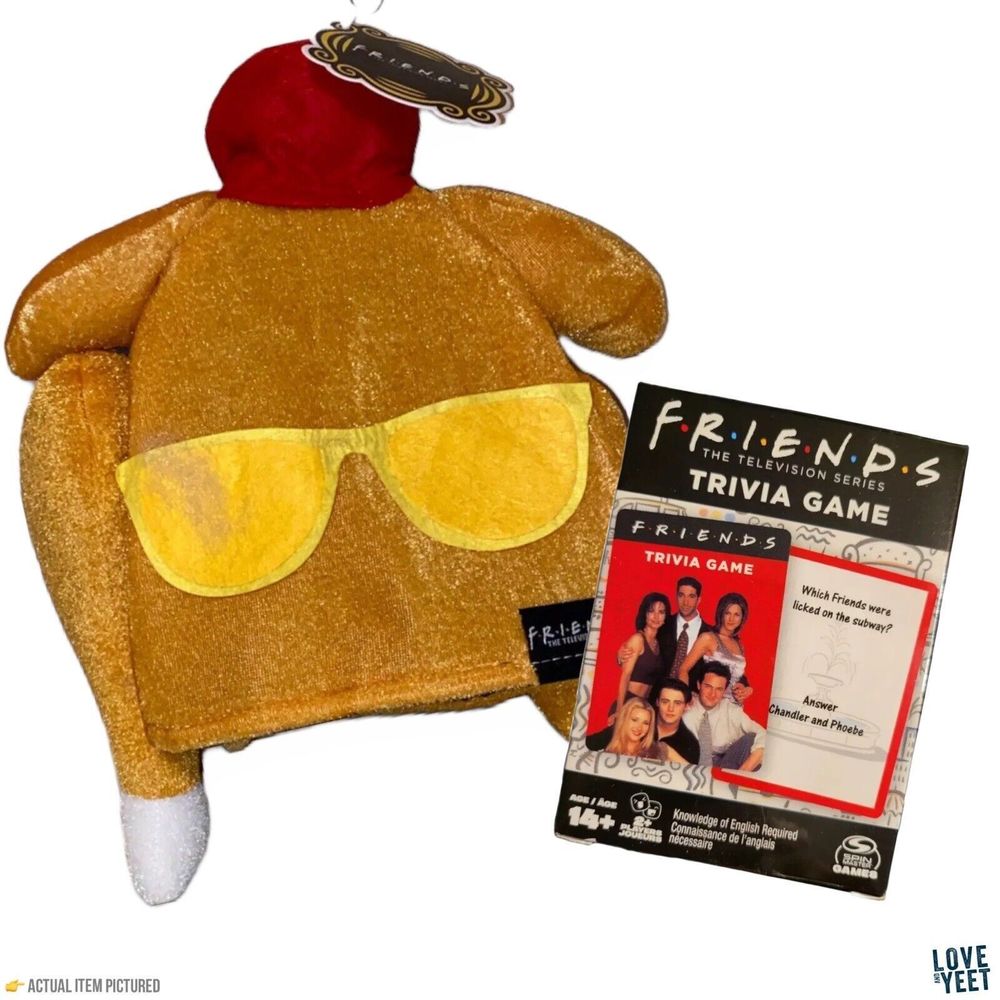 Friends Turkey Hat With Sunglasses Thanksgiving TV Show Plus Bonus Card Game!